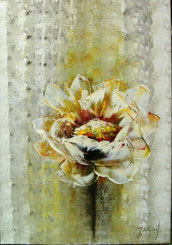 Schilderij Witte Bloem