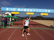スタート前の決めポーズ!岡の里名水マラソン2015 →