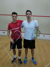 Die Finalistin Felix Auer und Kevin Schwentner.