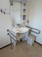 みんなのトイレに設置されている洗面台