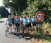 Groupe RA sur les 91 kms - 1098m de dénivelé à une moyenne de 26 km/h