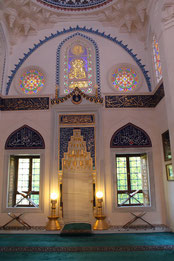 Sehitlik-Moschee Berlin, Innenraum. Foto: Helga Karl