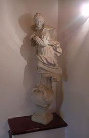 Restaurierte Kirchenfigur