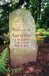 Carl de Boors Grab in Marburgs Hauptfriedhof