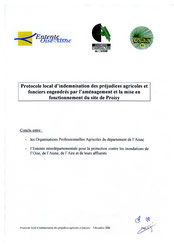Protocole local d'indemnisation de Proisy, 2006
