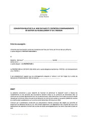 Annexe : convention agricole type