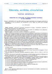 Décret 2015-526 relatif aux règles applicables aux ouvrages construits ou aménagés en vue de...