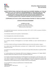 Arrêté préfectoral autorisation de travaux ru de Milleville, 2025