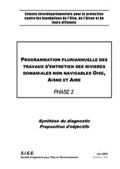 Phase 2, synthèse du diagnostic, propositions d'objectifs