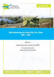 Étude bathymétrique des rivières Oise, Serre, Aisne, 1996-2024