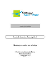 Note de présentation non technique