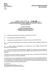Arrêté préfectoral autorisation de travaux Rarécourt, 2021  