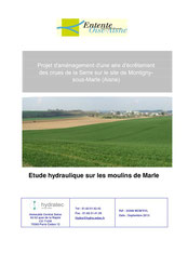 Etude hydraulique sur les moulins de Marle, 2013