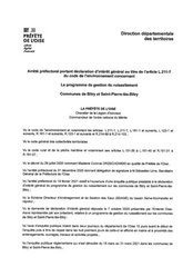 Arrêté préfectoral autorisation de travaux, juillet 2021