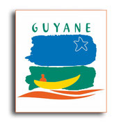 STICKER PLAQUES REGION DEPARTEMENT  GUYANE 