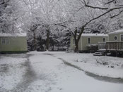 camping gers arros - neige 03-02-15