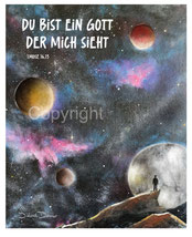 christliche Karten, Weltall du bist ein Got der mich sieht