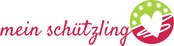 mein schützling Logo mit Schriftzug und purpurrotem Herz, das durch einen Faden umschlossen und von 6 Sternen in hellgrün umgeben ist, symbolisch für sichere Bindung, Achtsamkeit, Bewusstsein und emotionale Freiheit für äußere und innere Kinder