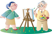 趣味の絵画イラスト