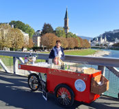 Wollmilchfisch - Die Fahrradbar auf dem Müllner Steg in Salzburg