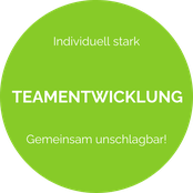 Link als Grafik zu den Angeboten Trainings und Workshops: Teamentwicklung, Teamtraining, Change Management Training, Konflikttraining für Teams, Design Thinking Workshop, Agile Teams Slogan: Individuell stark, Gemeinsam unschlagbar, Claudia Karrasch, Bonn