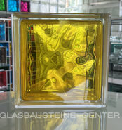 Brilly Yellow SEVES 1919/8 Wave Glass Blocks Colour Portugal Blocos vidro Slovenija steklene bloke Eesti Tallinn klaasplokid Latvija stikla bloki Lietuva stiklo blokeliai blokas Norge Norway Glasdallen България стъклени блокове România blocuri de sticlă H