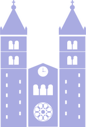 Symbol: Kirche in flieder