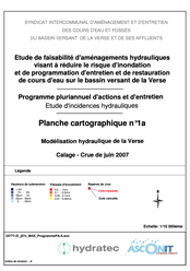 Etude d'incidence hydraulique, atlas