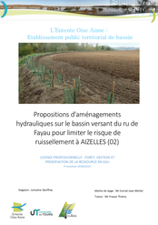 Propositions d'aménagements, Aizelles, rapport de stage, 2019