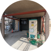 住宅ガレージ補強鉄骨