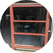 シャッター拡張工事