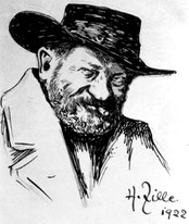 Heinrich Zille, Selbstportait