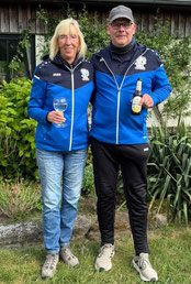 Ulla & Mirko feiern das DM-Ticket