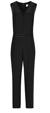 Reiss satin trim jumpsuit