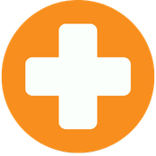 Icon mit Kreuz-Symbol