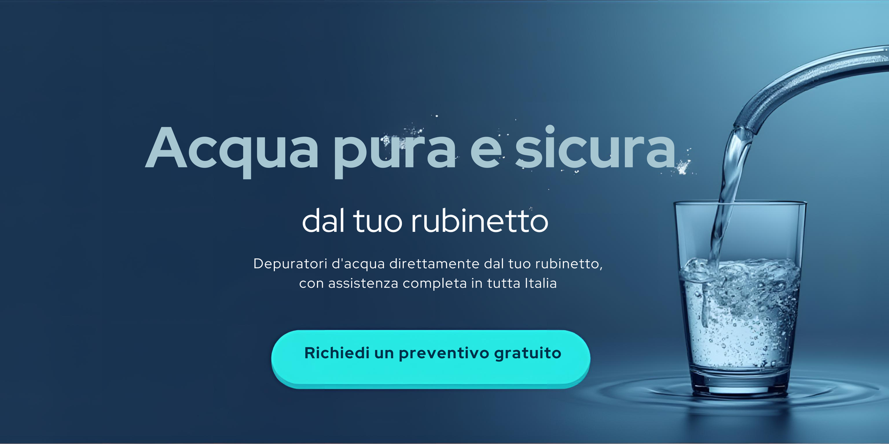 acqua pura dal rubinetto