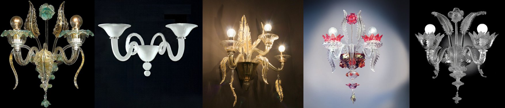 Dettaglio del vetro soffiato di Murano con leggere irregolarità tipiche della lavorazione artigianale