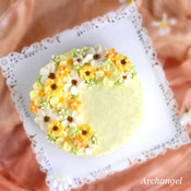 福井ダレない生クリームフラワーケーキ,フラワーケーキレッスン,お花絞り生クリーム,生クリーム花簡単
