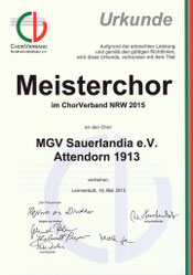 Meisterchor CV NRW 2015
