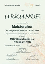 Meisterchor SB NRW 2005