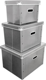 収納箱　３サイズ　グレー