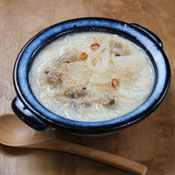 大根と春雨の豆乳味噌スープ