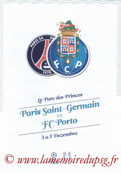 Programme pirate  PSG-Porto  2012-13