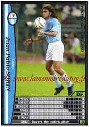 N° 135 - Juan Pablo SORIN (2002-03, Lazio, ITA > 2003-04, PSG)