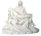 Pietà statue cm. 130 - white