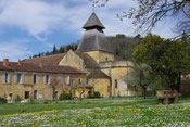 De kerk en het klooster in Cadouin