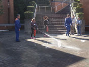 中国人実習生消防訓練