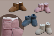 Baby Lammfell Schuhe mit Klettverschluss Heitmann Felle