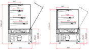 Dimensions vitrines cube