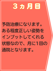 ３か月目には、月に1回程度